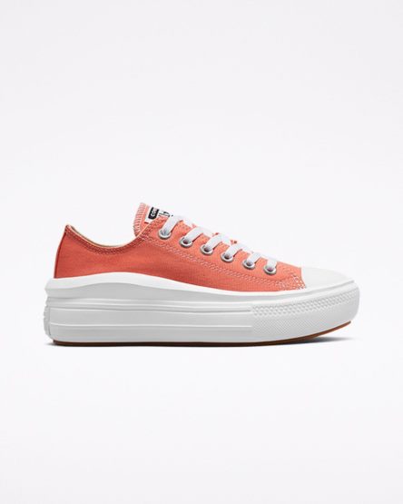 Women's Converse Chuck Taylor All Star Move Low Top Platform Shoes Orange / White | AU 845C0K